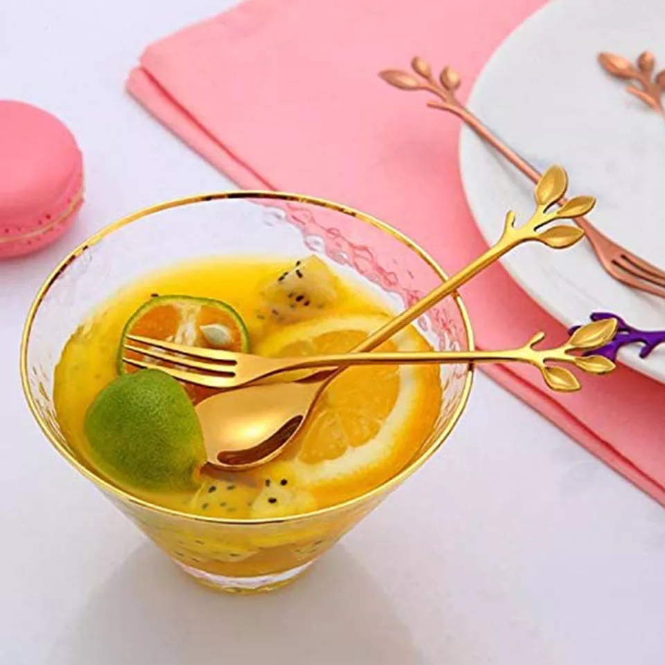 ملعقة او شوكة  حلويات ذهبي 1064- AZ-1063