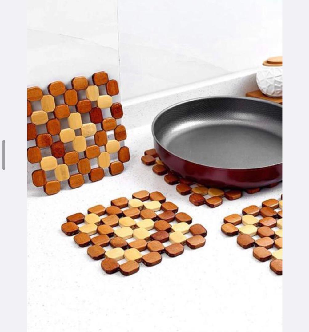 عازل حراري خشبي مربع 15*15سم AZ-1058