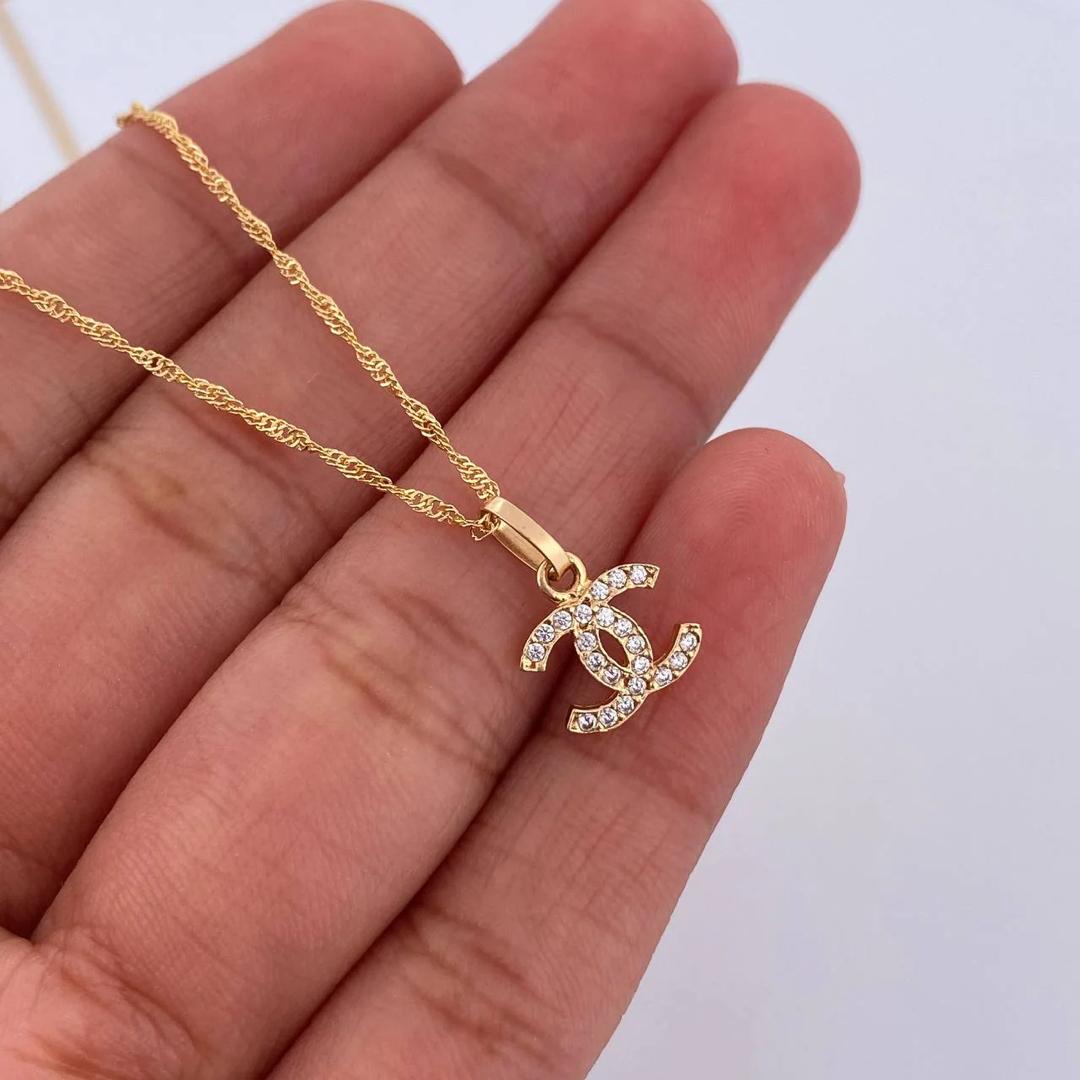 سلس صدر ستيل ذهبي مرين بفصوص راقي HMZ-22911