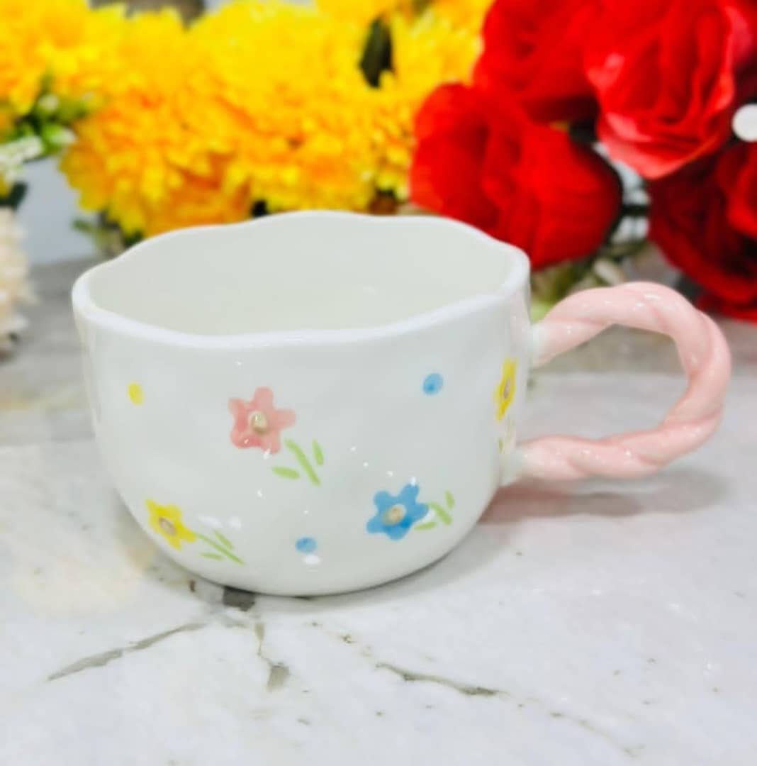 كوب سيراميك حواف مدرج رسومات ABS-5202