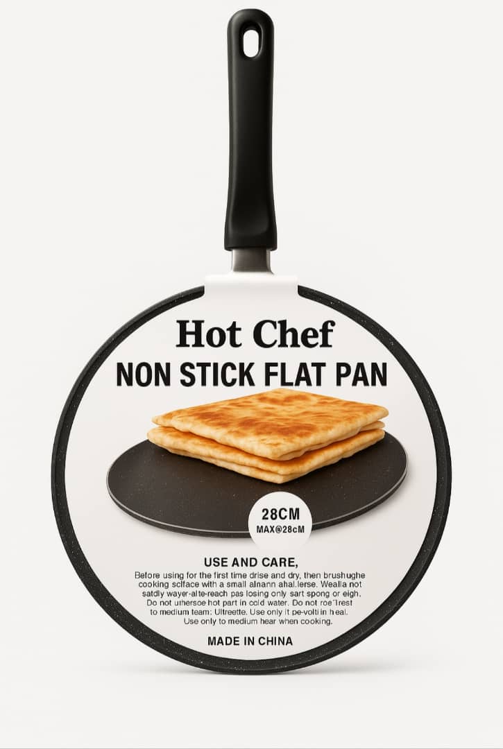طاوة خبز تيفال  مسطح ابو يد هوت شيف 28 سم