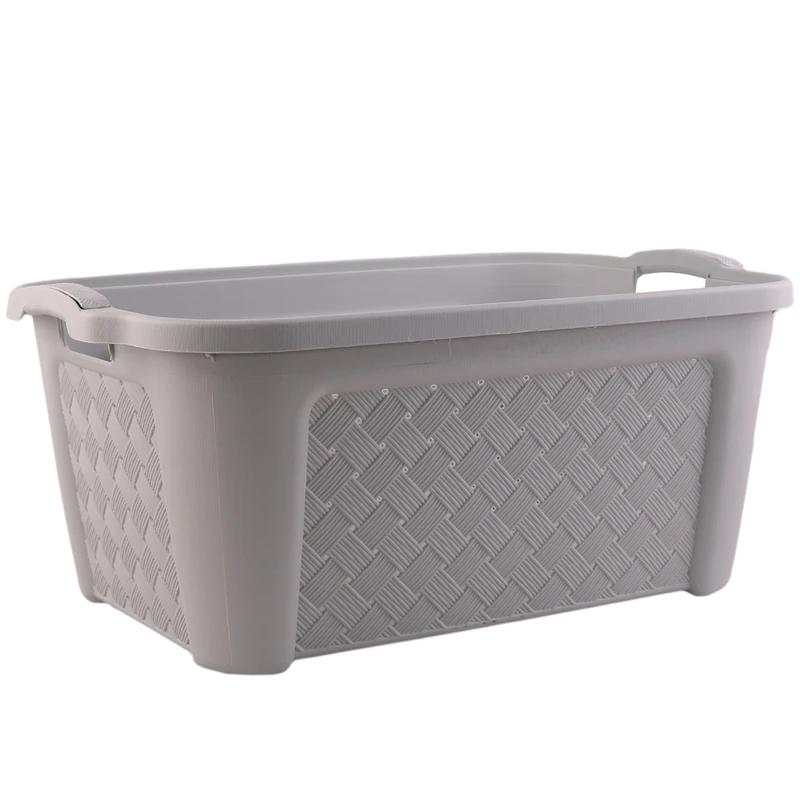 سلة ملابس بلاستيك خزفي مستطيل عريض يزدكل RA-554