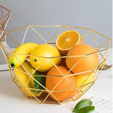 سلة فواكة ستيل ذهبي مدور 27 سم عمق 15 سم AZ-1309