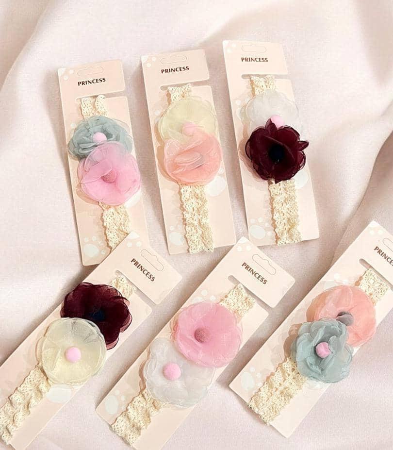 ربطة راس قماش مع الورودNG-2138