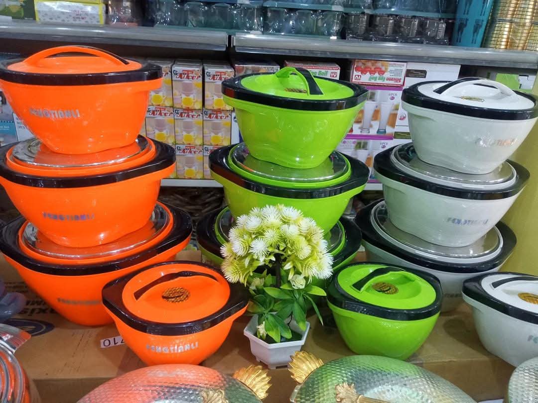 حافظات طعام ستيل بلاستيك منقوش HK-1745