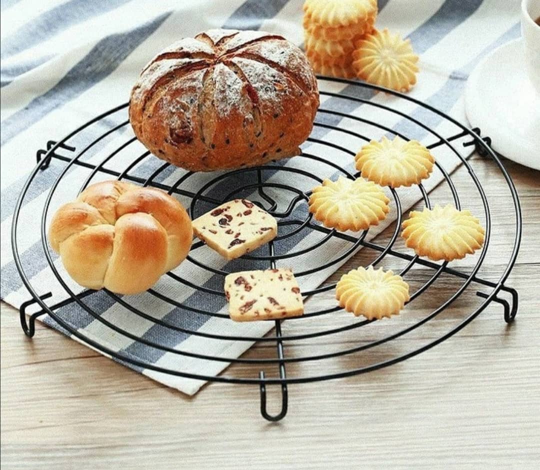 شبك تبريد حديد اسود مدور 32سم -100328