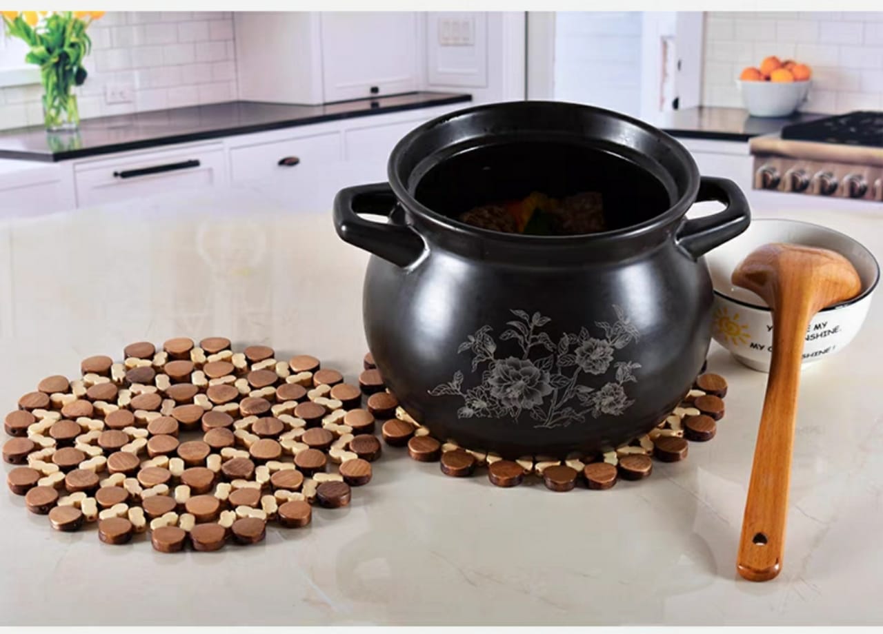 عازل حراري خشب مدور 22*22 سم AZ-1453