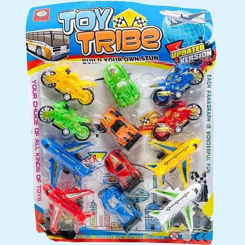 لعبة سيارات مع الطائرات اشكال 12 قطعة HMK-1376