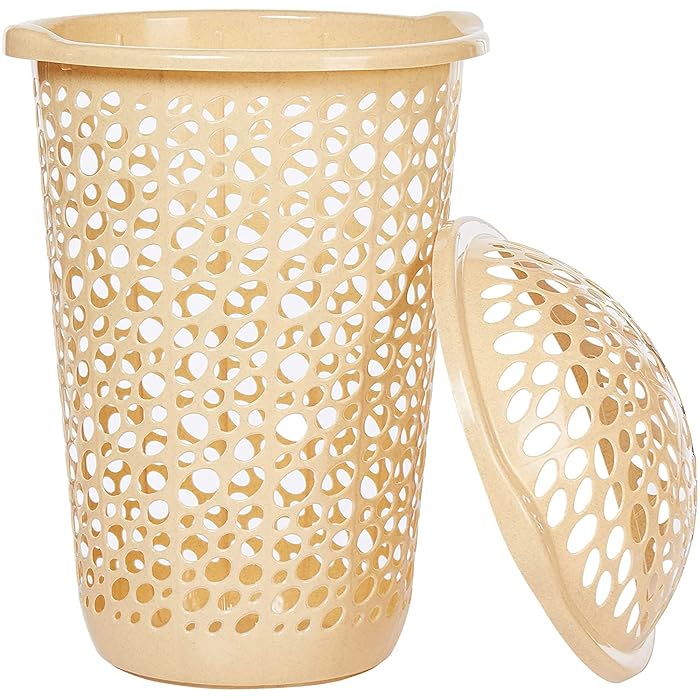 سلة ملابس كبير هندي ثقيل مخرم بغطاء NAKODA