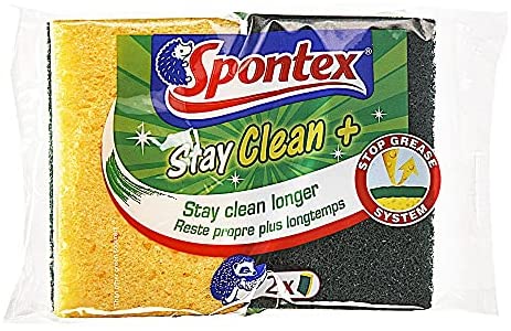 اسفنج سبونتكس مقاوم للدهون سريع الامتصاص جهتين - قطعتين