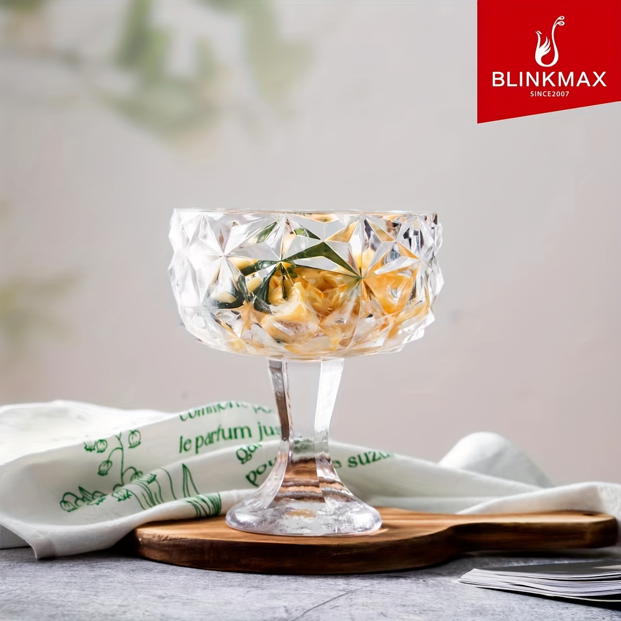 مطيبة فواكة زجاج مدور كبير 700مل بجلاس