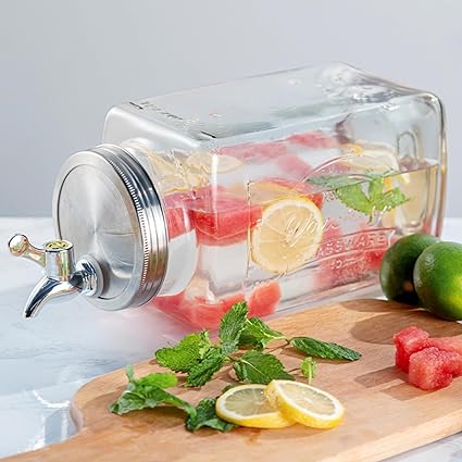 ترمس ماء زجاج جانبي مستطيل 3 لتر AZ-2224