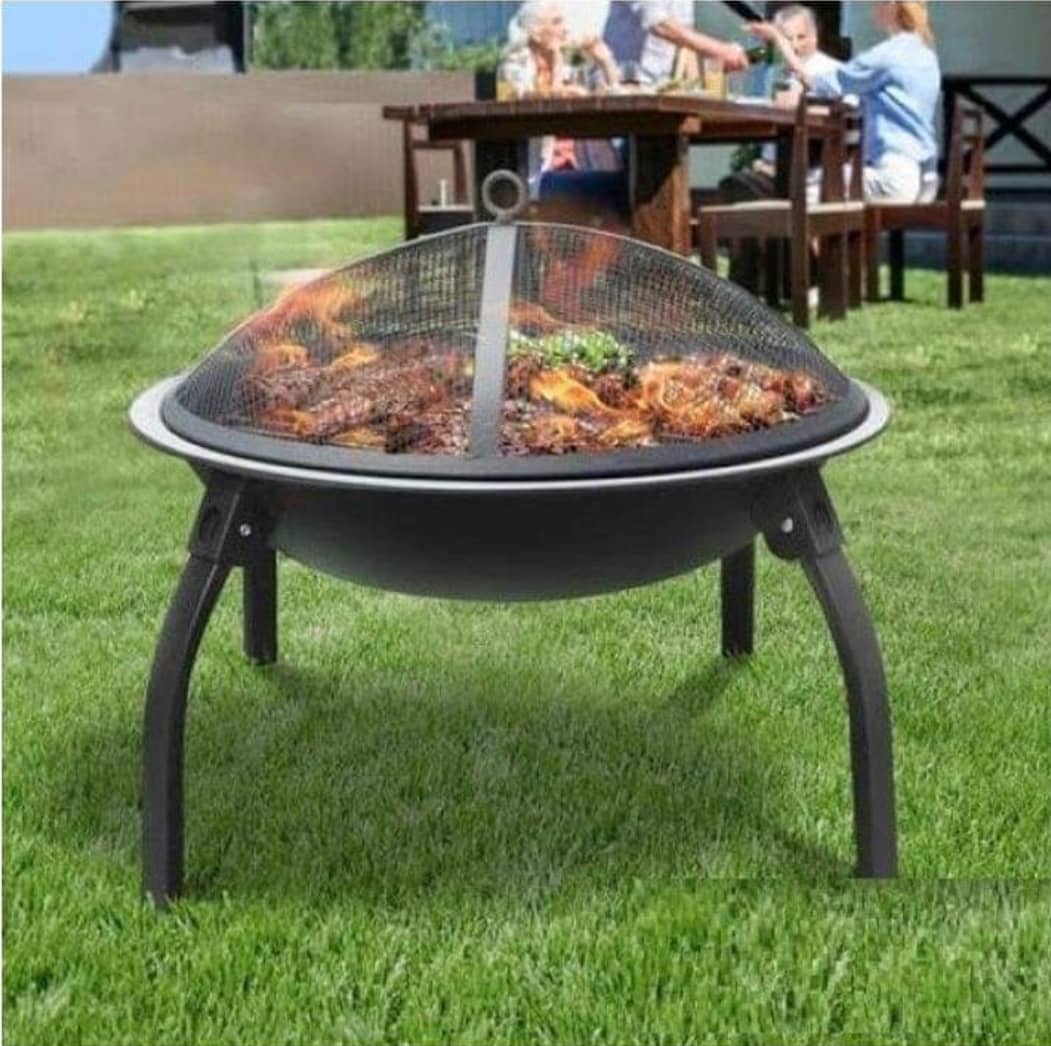 شواية فحم كبير اسود ملكي مدور AZ-2500