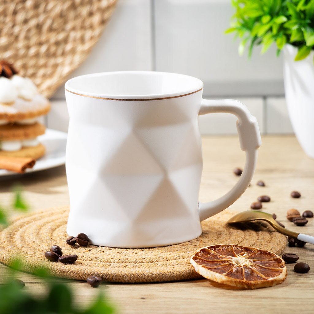 كوب قهوة سيراميك تكسيرات كبير AZ-3036