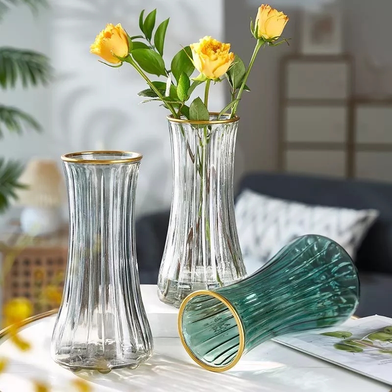مزهرية زجاج ارتفاع 23سم AZ-1076