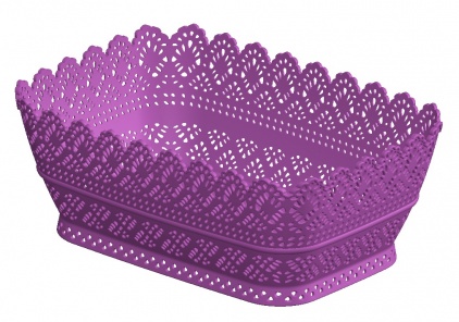 سلة خبز بلاستيك مستطيل تركي Berra 407