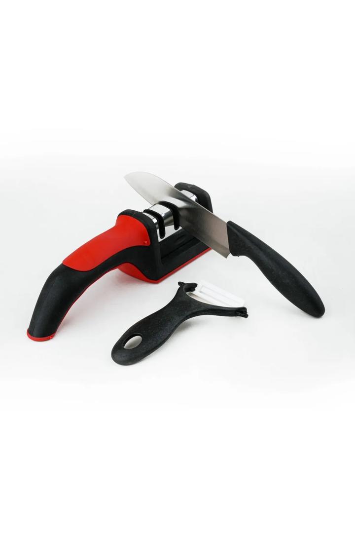 طقم مسن سكاكين مع السكين والقشارة HMK-1157