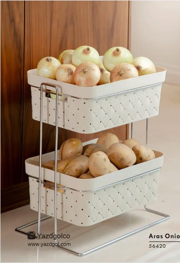 سلة خضار بلاستيك دورين مع الاستاند يزدكل RA-56420