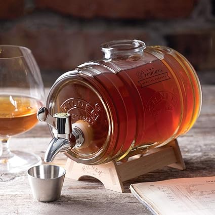 ترمس ماء مدور زجاج قاعدة خشبية 3 لتر  AZ-2223