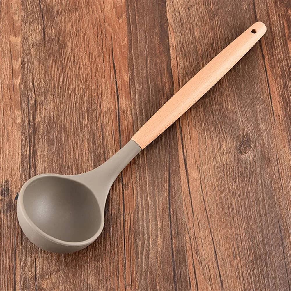 ملعقة غرف سيليكون بيد خشب DIEO-41/330