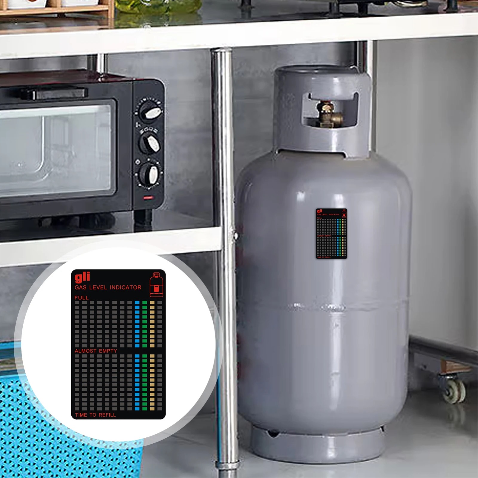 مقياس دبة غاز مغناطيس AZ-2639