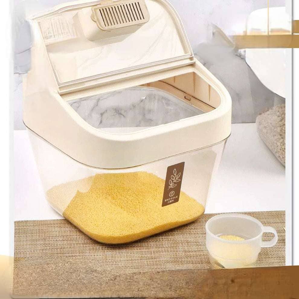 حافظة حبوب وبقوليات اكرليك شفاف بغطاء وكوب AZ-3014