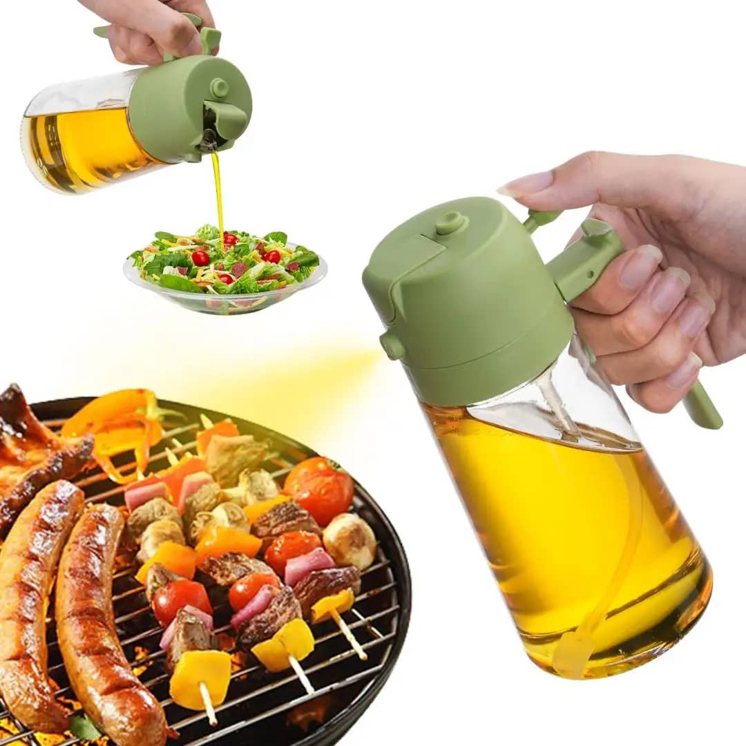 بخاخ ومصب زيت زجاج مع يد بلاستيك AZ-2871