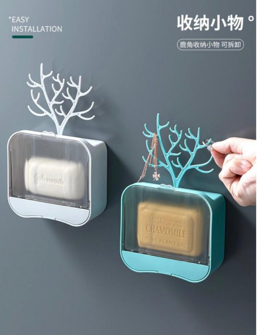 ستاند صابون لاصق مع تعاليق اكسسوارات