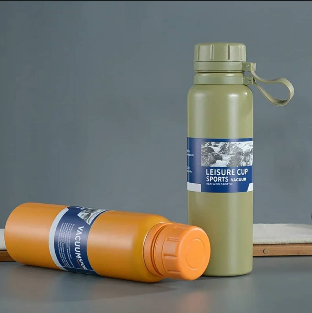 حافظة مشروبات ستيل بخيط سليكون 800 مل VACUUME AFI-1779