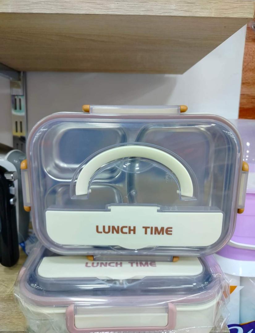 لنش بوكس ستيل مقسم 3 خانات AK-22622