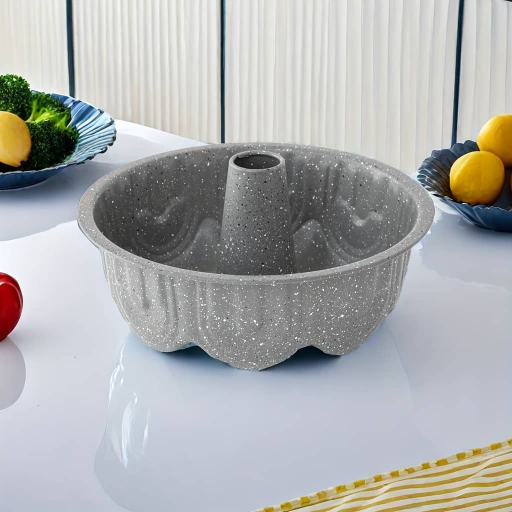 صحن كيك جرانيت رصاصي بعمود AFI-238