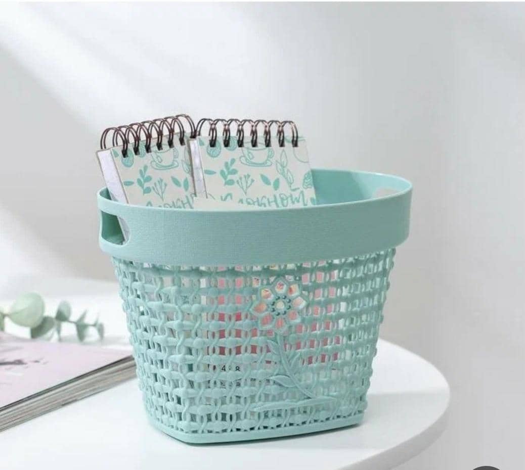 سلة ادوات بلاستيك مخرم يدين طويل 3009