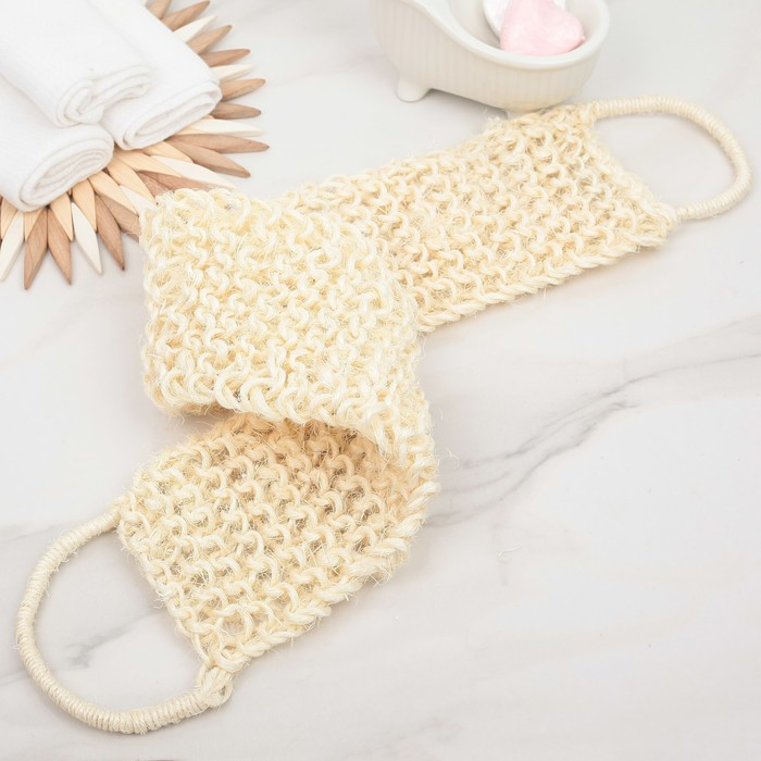 ليفة استحمام طويل مسكتين قماش AZ-2458