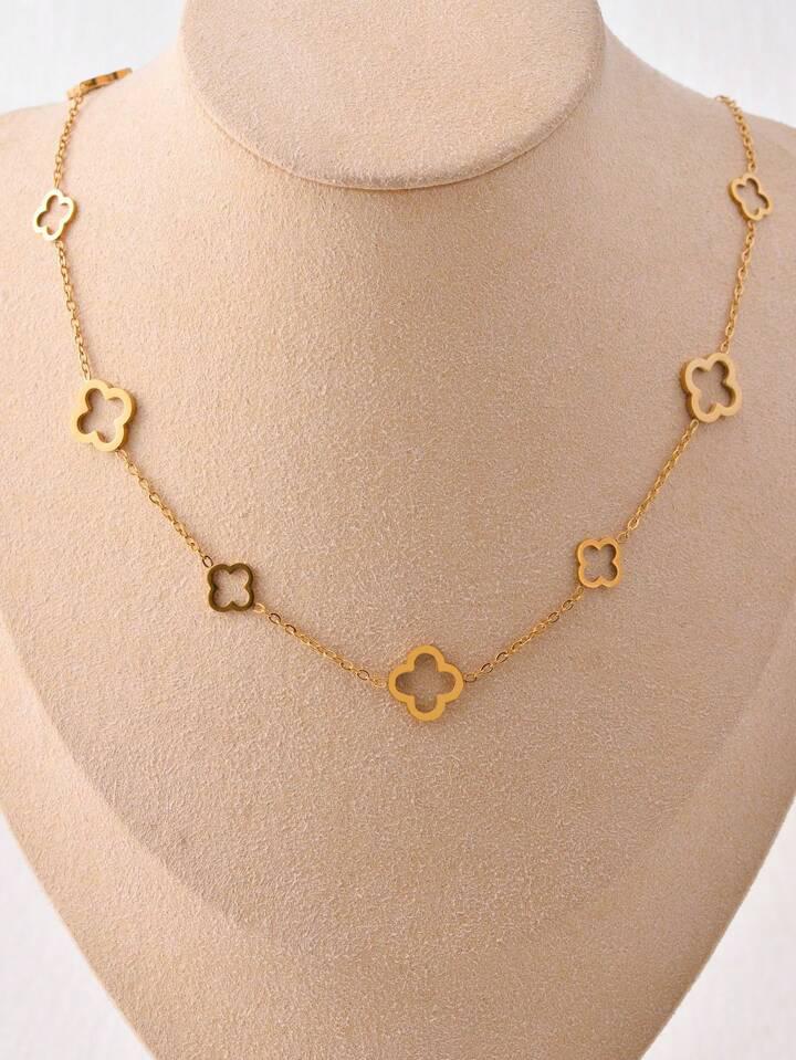 سلس ستيل ذهبي شكل نجوم راقي NG-2533