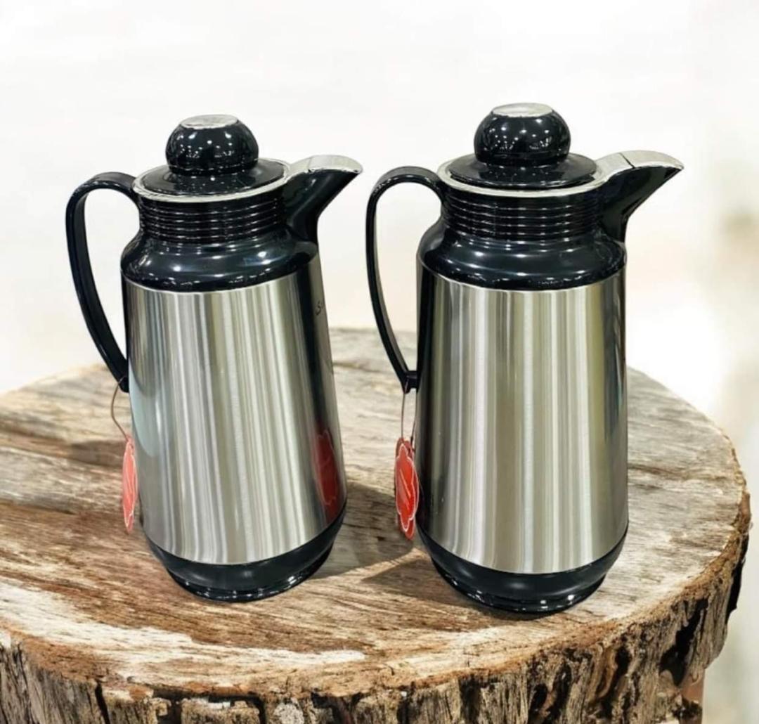 ثلاجة شاي زجاج اطار ستيل 1 لتر ضغطة SUNUEE -1427-207S