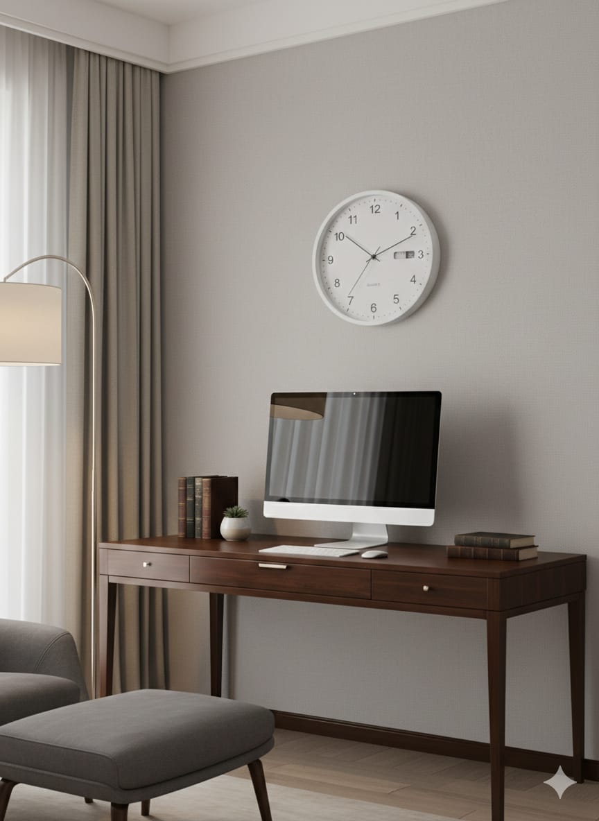 ساعة حائط مع اليوم والتاريخ AZ-3423