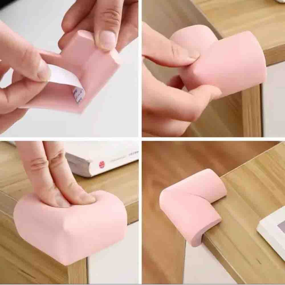 طقم حماية زوايا اسفنجية للاطفال مع لاصق 4 قطع AZ-2298