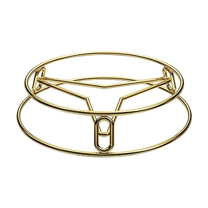 قاعدة مقالي ستيل ذهبي جهتين AZ-1571