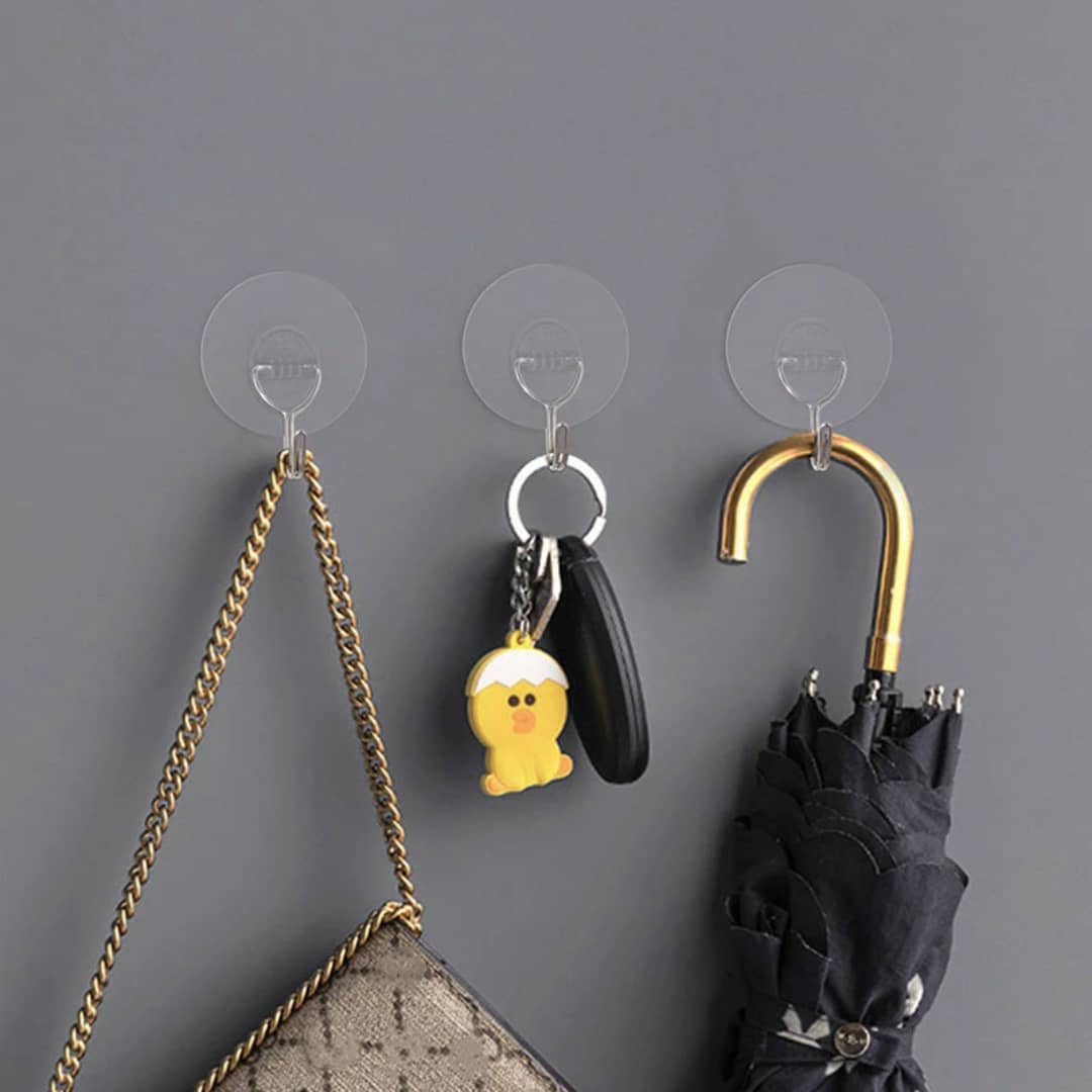 معالق ملابس لاصق 3قطع مدور AZ-3347