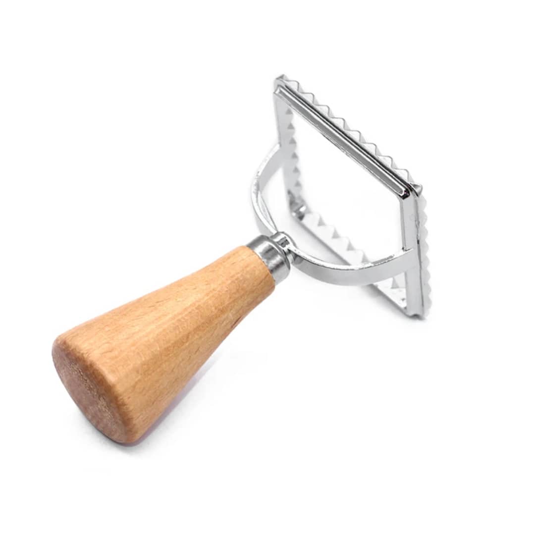 طباعة كعك ختم ستيل مربع مسكة خشب AFI-2350 RYJ