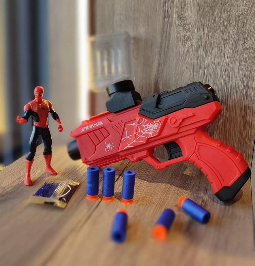 لعبة مسدس مع النبلات سبايدر مان HMK-244