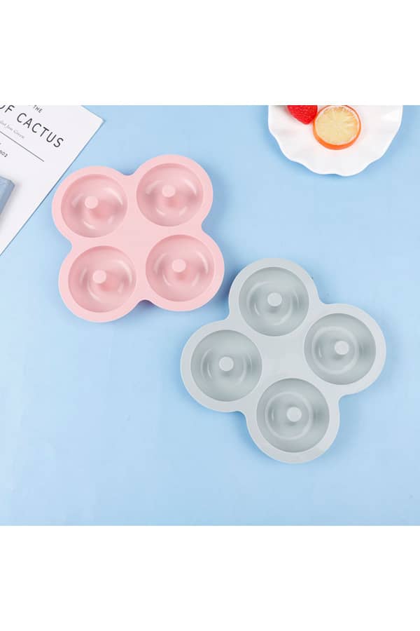 قالب دونات سيليكون 4 خانات ملون SQ-311