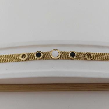 اسورة ستيل ذهبي دوائر رخامي راقي NG-2460