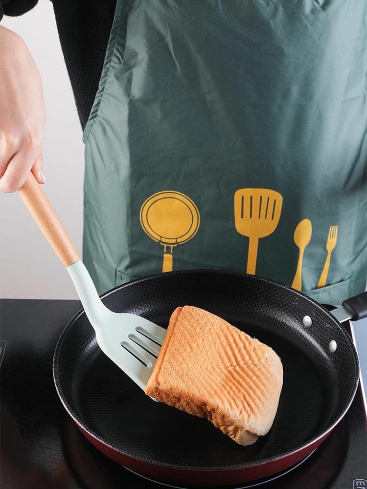 ملعقة خبز سليكون يد خشب AZ-1088