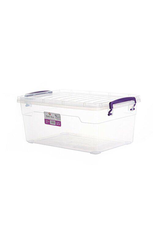 علبة حافظة شفاف عمودي 10 لتر هوبي بوكس cod:454