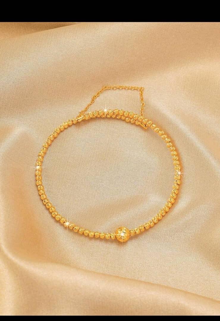 اسورة نسائي ذهبي مطلي كرات SH-166