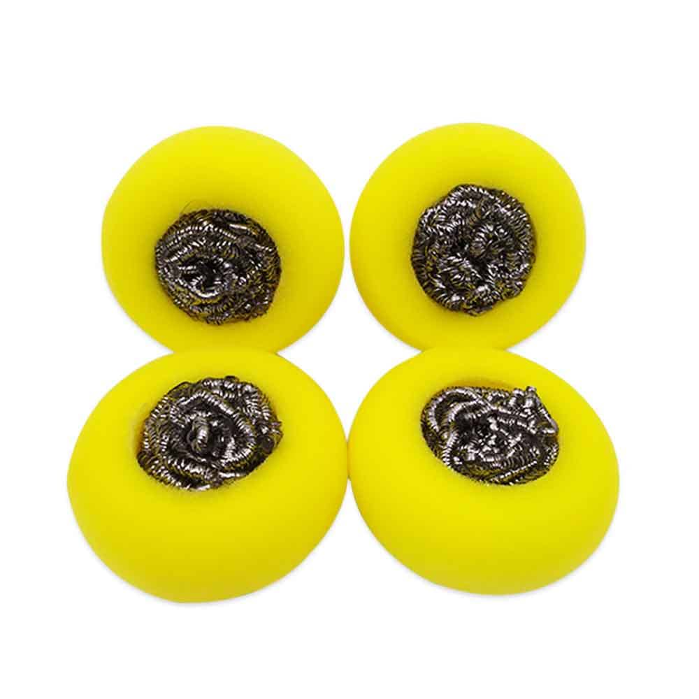 طقم اسفنج مدور مع الليف 4 قطع  Kanglilai