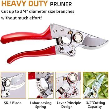 مقص اشجار ستيل جافي بمقبض ملون TOU-6313