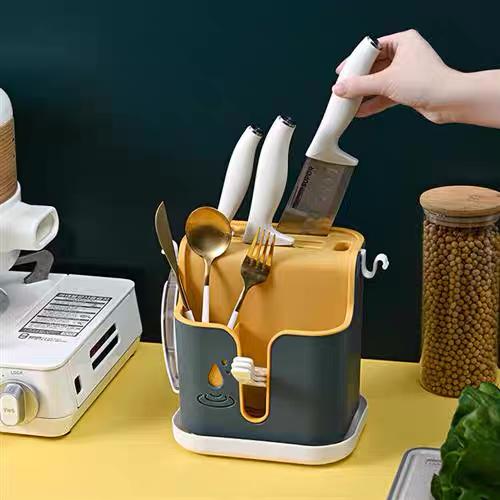 ستاند حامل سكاكين وملاعق بلاستيك مع لاصق جدا AZ-1148 AB-551