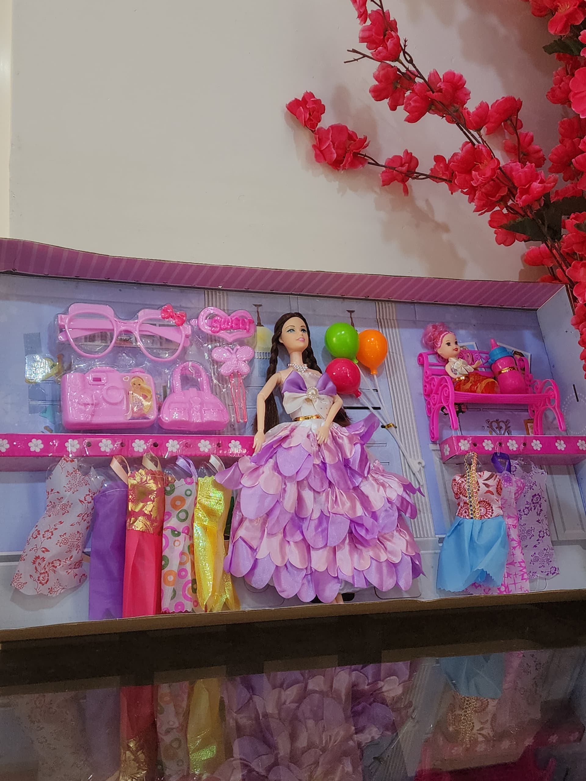 طقم العاب بناتي عروسة مع المستلزمات RA-82